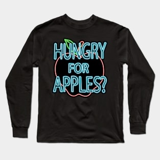 Neon Hungry for Apples Logo Long Sleeve T-Shirt